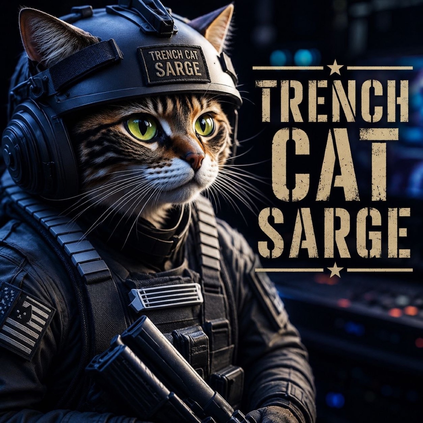 Trench Cat Sarge in the command deck