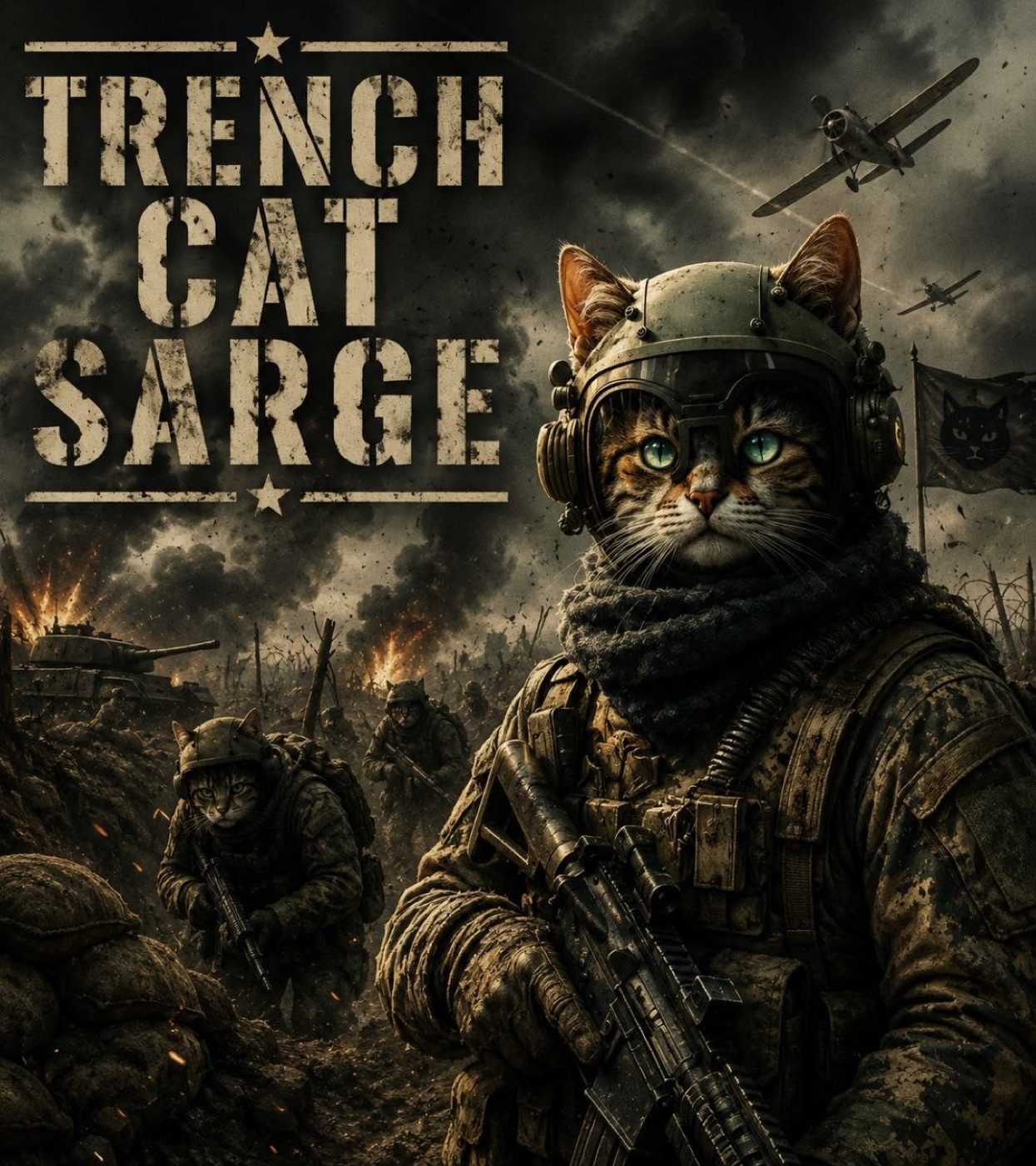 Trench Cats going over the top